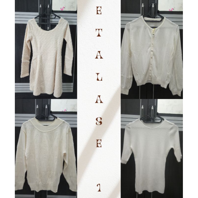 Etalase 1 Preloved / baju bekas / rajut / sweater / crop / PL / oversize / cardigan / vest