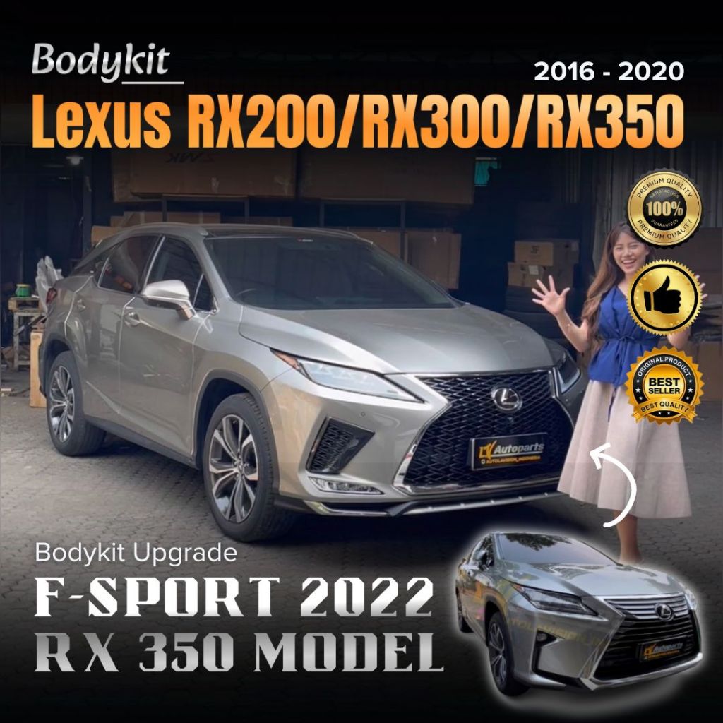 LEXUS RX200T / RX300 / RX350 (2016 - 2020) - BODYKIT / BODY KIT / BUMPER SET - UPGRADE FACELIFT KIT 