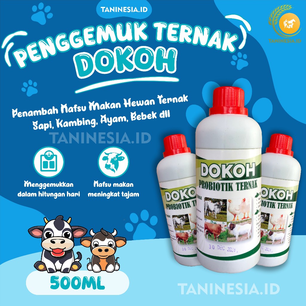 SUPER DOKOH PENAMBAH NAFSU MAKAN HEWAN TERNAK VITAMIN SAPI KAMBING MENINGKATKAN NAFSU MAKAN