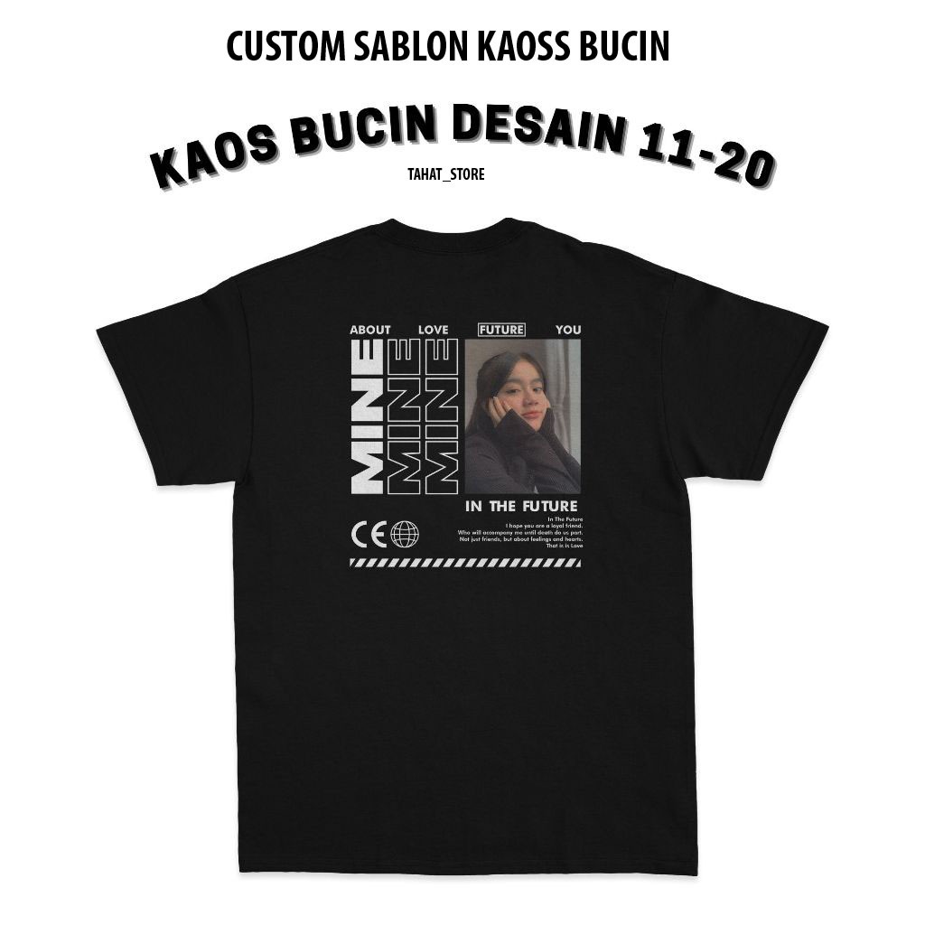 SABLON KAOS CUSTOM BUCIN