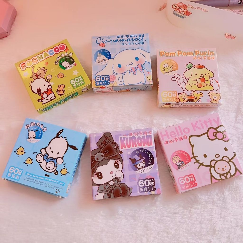 

batamall - Sticker Aesthetic Waterproof Karakter Sanrio + Pokemon 60+3pcs #ST101 / Sticker Lucu Anti Air 63 Lembar / Sticker DIY Jurnal Hadiah Anak Cinnamonroll Hello Kitty Melody Kuromi Pochacco Pokemon Purin