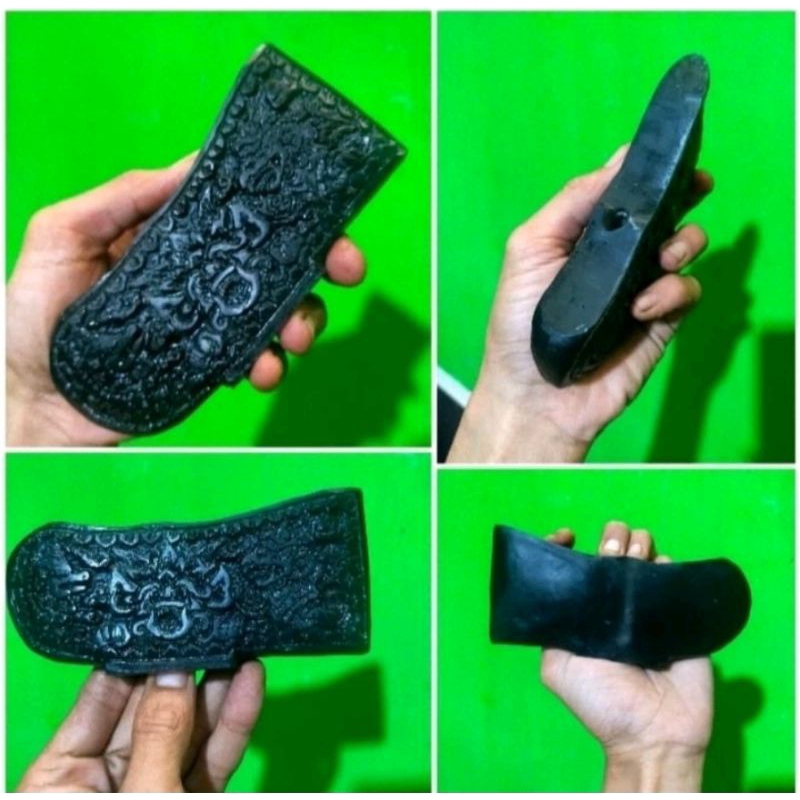 perahu warangka keris Bali ukir makoro hitam