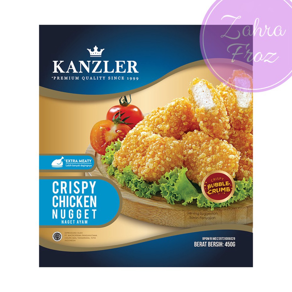 

Terbaru KANZLER CRISPY CHICKEN NUGGET 45GR