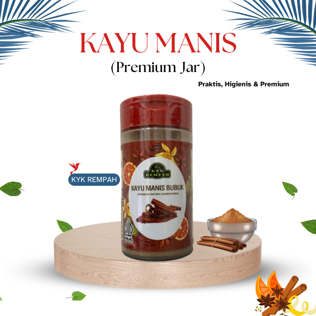 

Kayu Manis Bubuk Premium [ JAR ] | Cinnamon Powder Bumbu Dapur Praktis