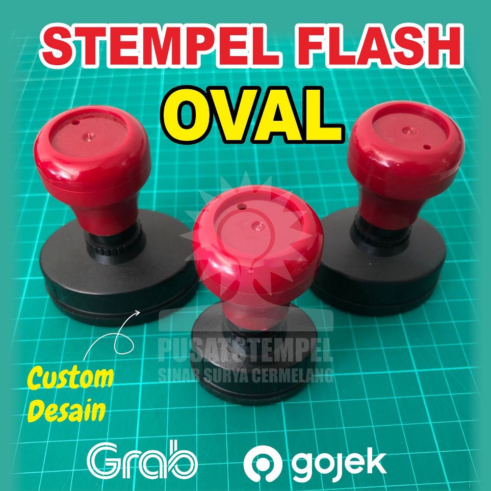 

Model Populer STEMPEL FLASH OVAL 2CM 3CM 4CM CUSTOM DESAIN