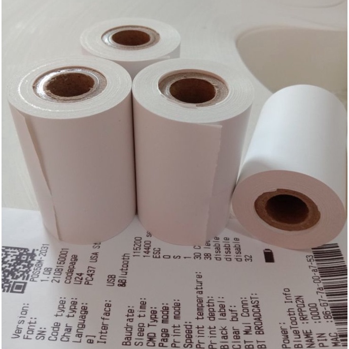 

Promo Termurah Kertas Kasir Struk Thermal Paper Roll EDC 58x4mm paket 1 pes