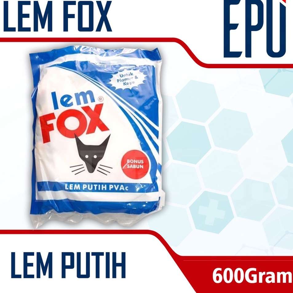 

Pasti Keren Lem Fox Biru 6GR Lem Putih Lem Kertas Lem Kayu Lem Slime Plamir