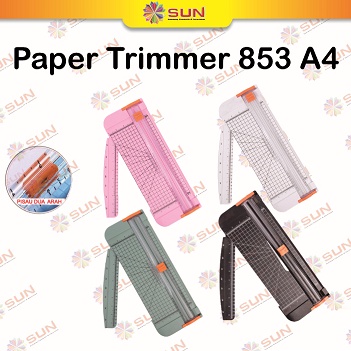 

Obral Laris Alat Potong Kertas Paper Trimmer 853 A4 Bisa potong ukuran A3 Vertkal A4 A5 A6 atau lebih kecil