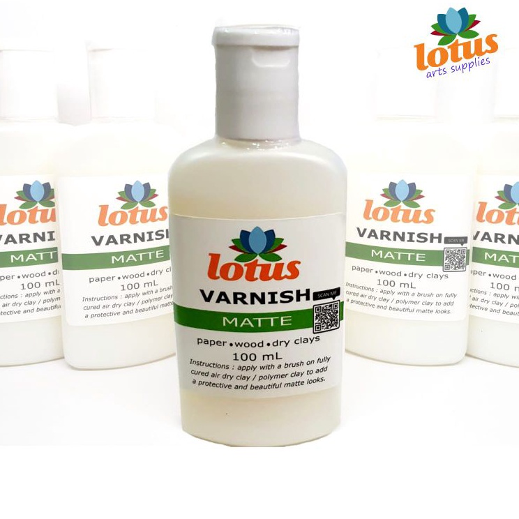 

Promo Terbaru LOTUS Varnish Decoupage Matte 1ml for Dry Clay Wood Polymer Paper