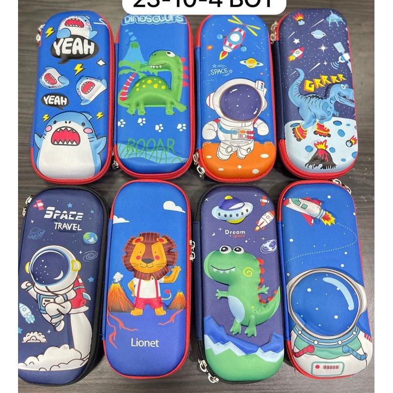 

Lebih Meriah Tempat Kotak Pensil 3D Karakter Unicorn Lion Astronot Untuk anak Cowok dan Cewek