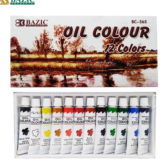 

Produk Murah Bazic Oil Colour 12 Colors Cat Minyak Isi 12 Warna