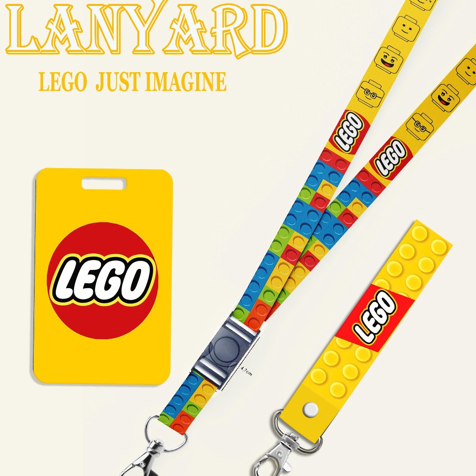 

Serba Untung STRAP LANYARD CARD HOLDER Lego Just Imagine Gantungan Kunci Handphone ID Card