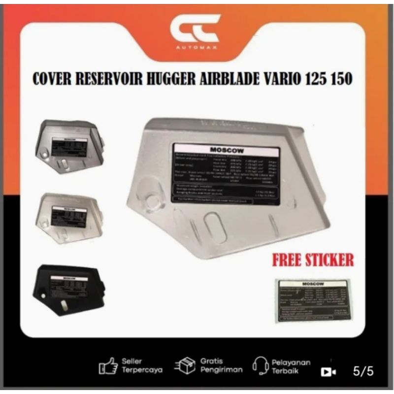 COVER TUTUP RESERVOIR HUGGER SPAKBOR AIRBLADE VARIO 125-150 NEW LED
