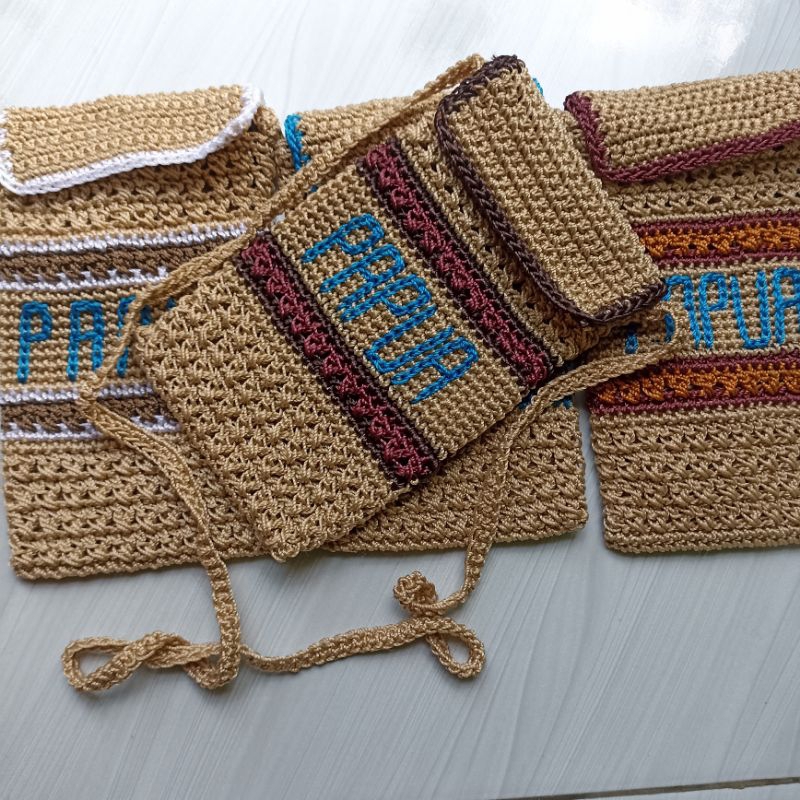 Tas selempang papua, tas selempang untuk pria/wanita, rajut selempang, tas murah, noken papua