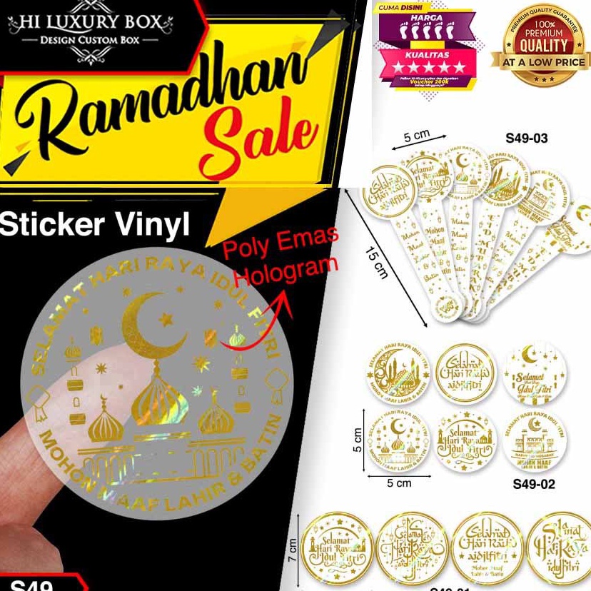 

Diskon Spesial STICKER LEBARANIDUL FITRIVINYLFASSONSEGELLABELAKSESORISS49