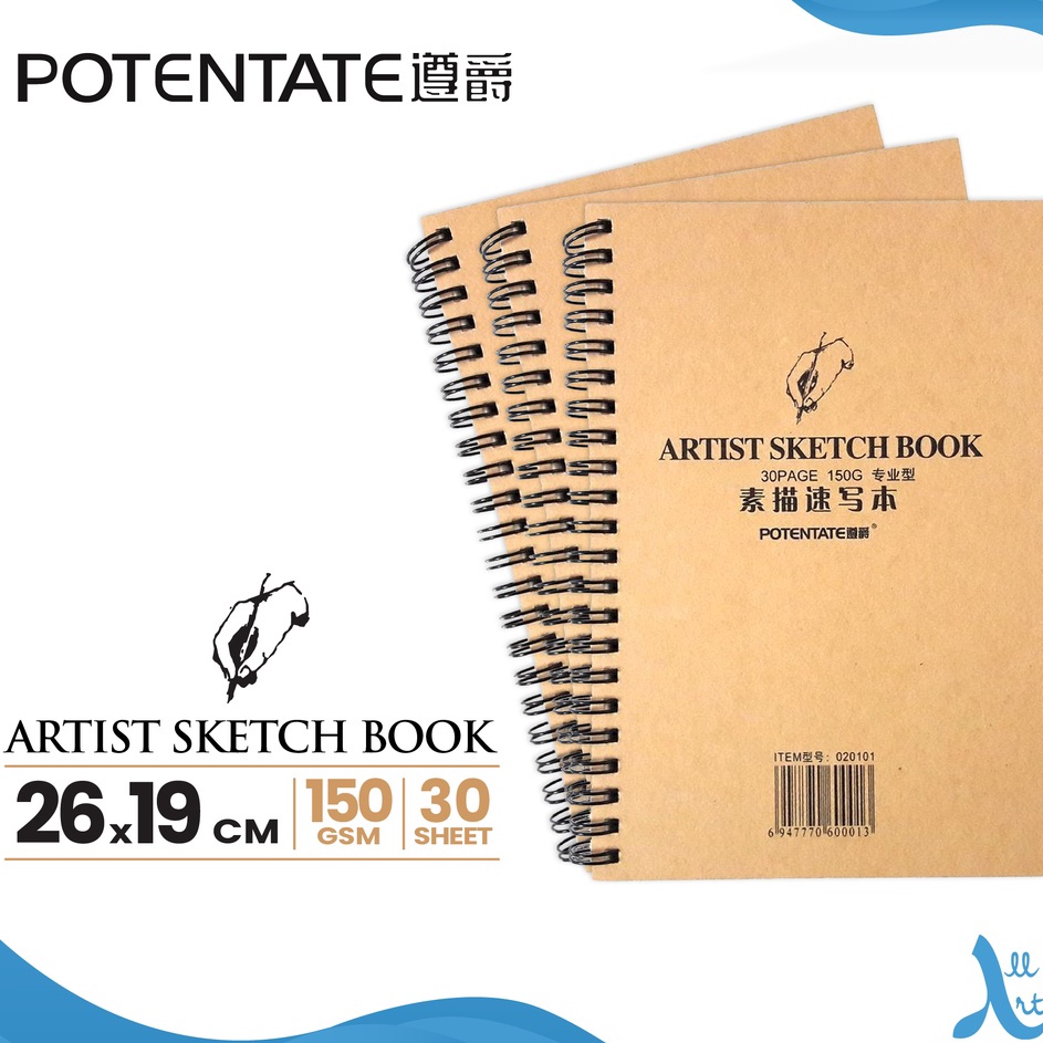 

Update Meriah Buku Sketsa Potentate Artist 19x26cm Wire Bound Sketchbook