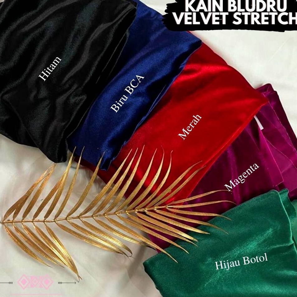 New Collection Kain Bludru Velvet Super STRETCH PREMIUM IMPOR Korea  MURAH Bisa digunakan untuk Cela