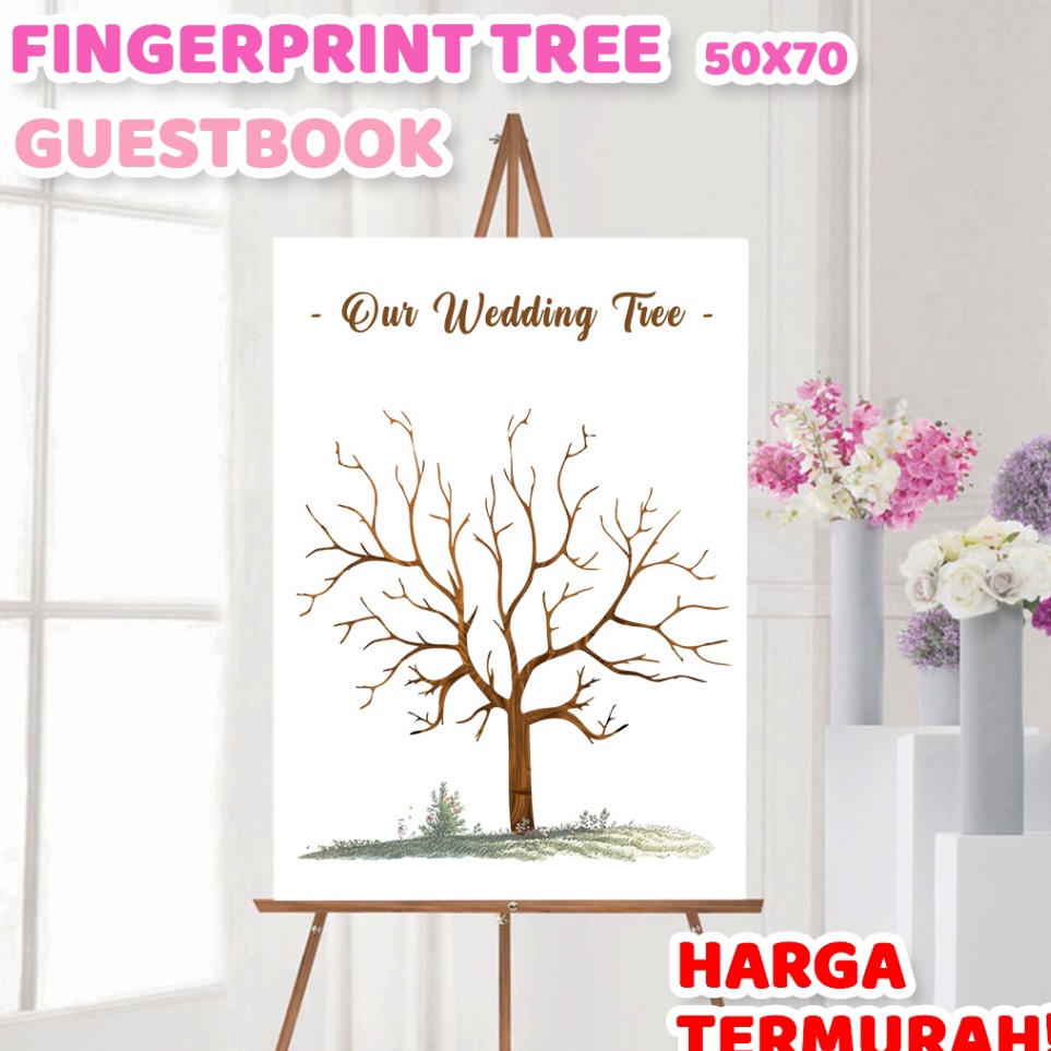 

Super Tambahan Kanvas Wedding Tree Fingerprint Guest Book 5x7 cm Canvas Lukisan Pohon Sidik Jari Finger Print Buku Tamu Pernikahan Wedding Invitation Tema Biru Pink Ungu Merah Rainbow