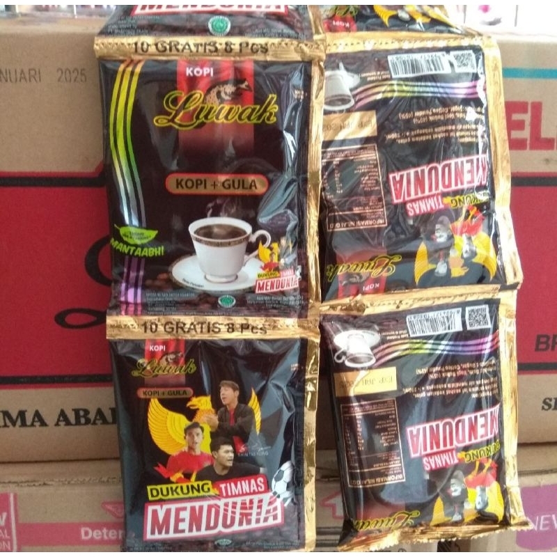 

Luwak Kopi hitam plus gula 10sachet free 6sachet