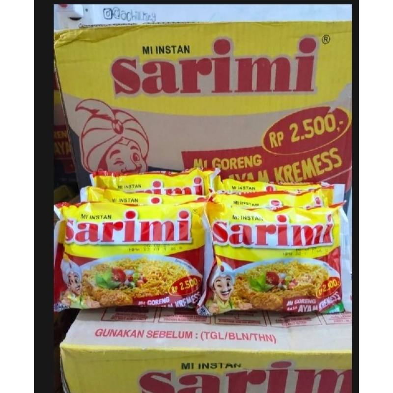 

Mi Sarimi goreng rasa ayam kremes 1 dus isi 40 pcs