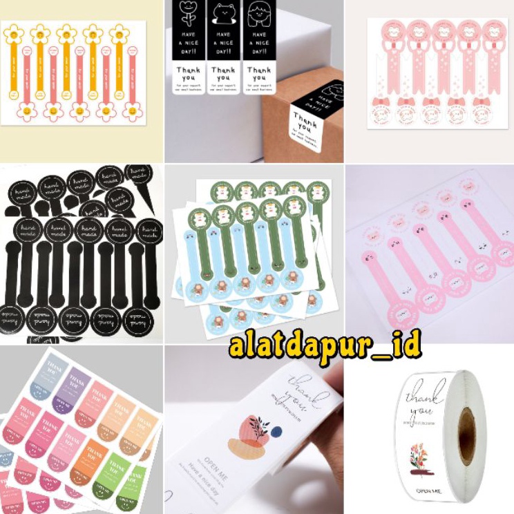 

Hadir Terlaris stiker tq stiker thank you stiker segel box stiker handmade stiker label box kue serbaguna