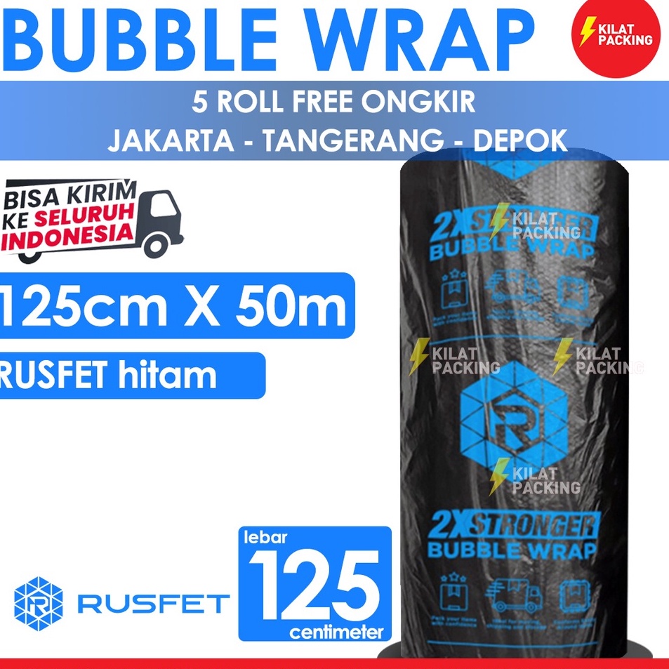 

Grosir Resmi PLASTIK BUBBLE WRAP HITAM TEBAL 125CM X 5M BUBBLE WRAP DKM PLUS BUBBLE WRAP RUSFET HITAM SUPER