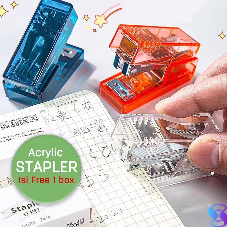

Super Sale NO12 Stapler Stapler Sekolah Staples Kapasitas 12 Lembar FREE Isi staples 1PCSSuning Mall