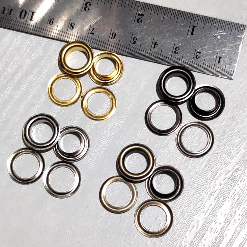 

Best Delivery Mata ayam eyelet mata itik 1 mm pakai ring 5 set