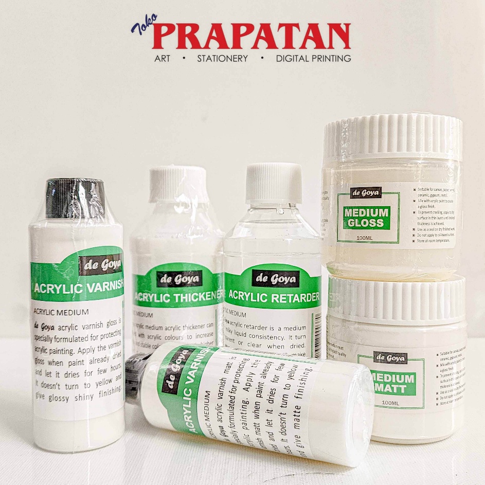 

Super Keren De Goya Acrylic Medium Varnish Medium Cat Akrilik