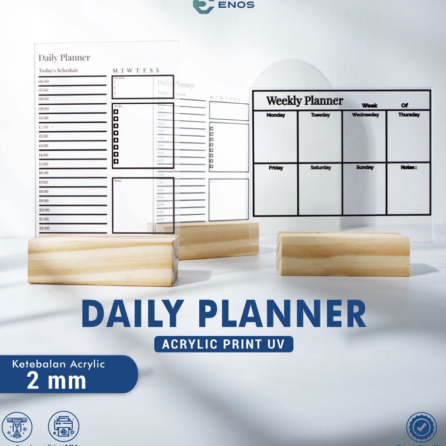 

Fast Payment DAILY PLANNER WALL PLANNER AKRILIK ACRYLIC PRINT UV ANTI AIR