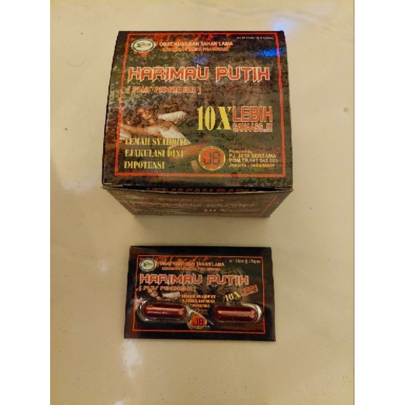harimau putih kapsul blister