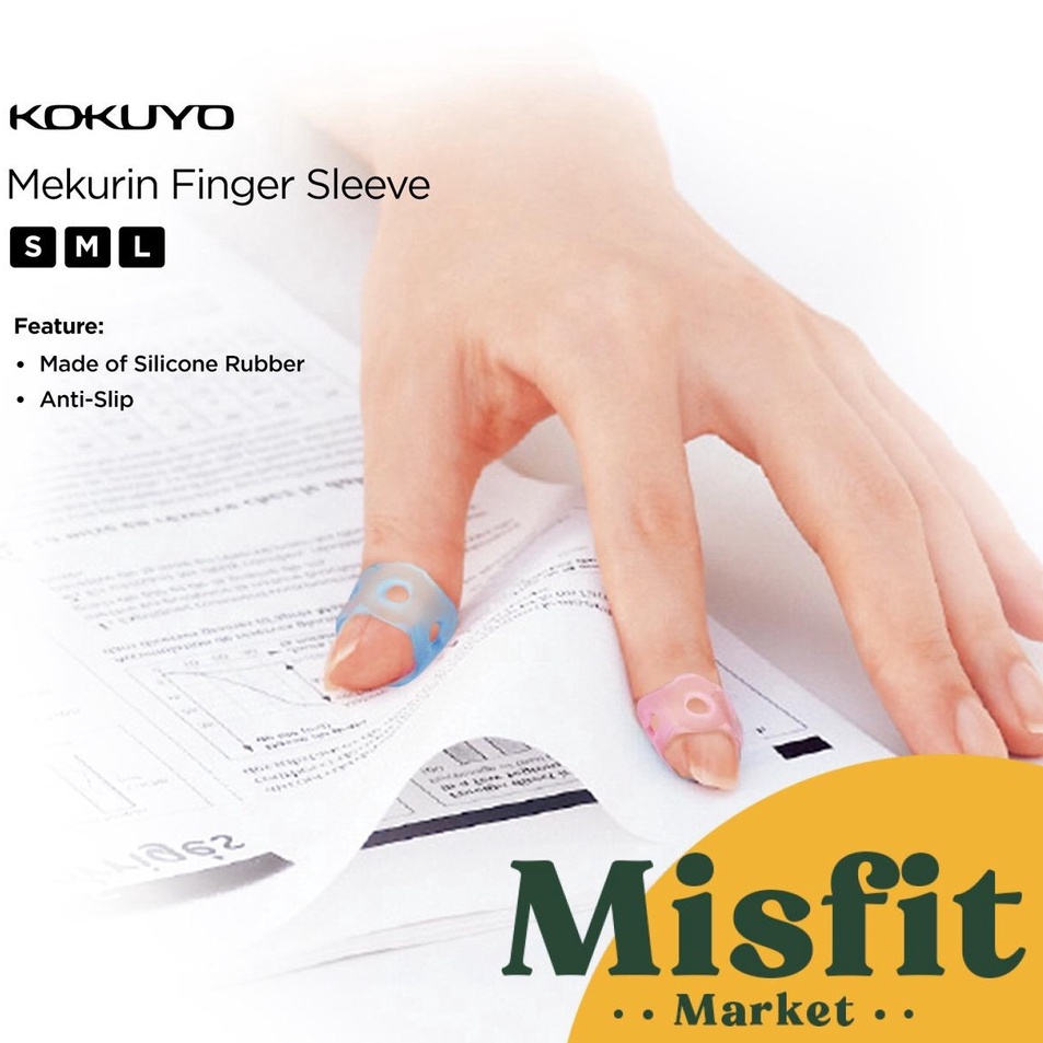 

Serba Murah Kokuyo Mekurin Finger Sleeve Silicone Pembalik Kertas Silikon
