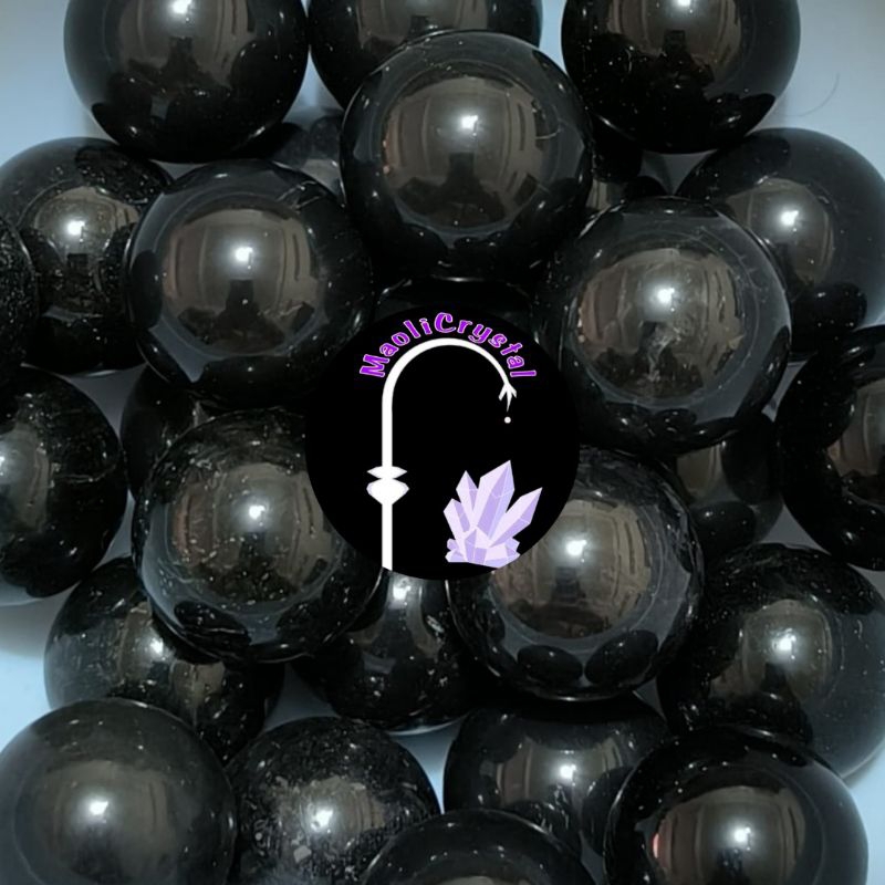 Black Obsidian Ball Natural Crystal