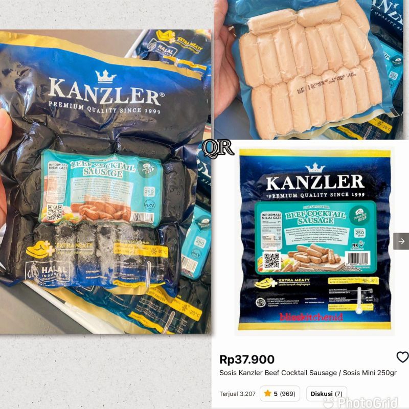 

sosis kanzler premium cooktail sausage / sosis mini 250gram