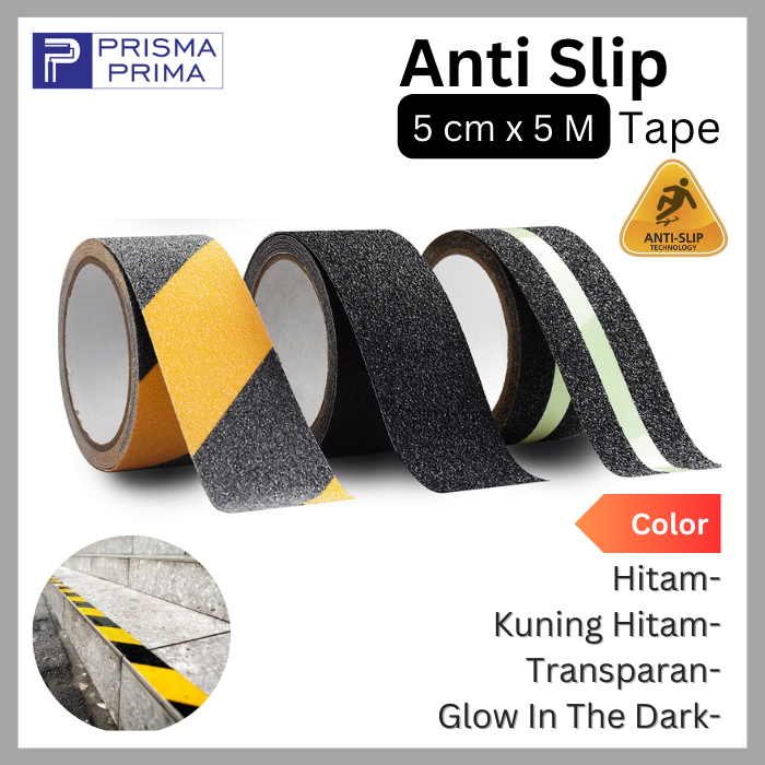 Lakban Stiker Isolasi Anti Slip Licin Grip Tape Tangga Lantai