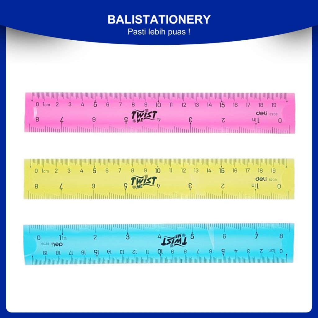 

Deli Penggaris Lipat Ruler Twist and Flex 20 / 30 cm E6208