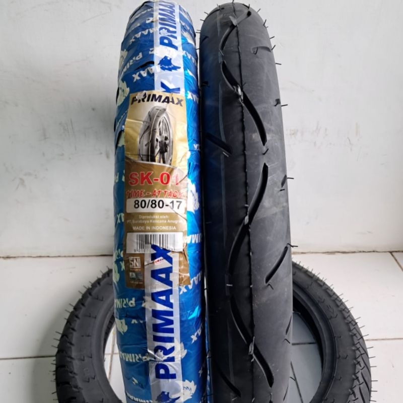 Ban luar Primaax 80/80-17 Tubetype ban depan motor Jupiter,Supra,Blade,revo