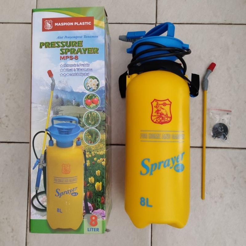 Alat Pompa Semprot Semprotan Obat Hama Pressure Sprayer Maspion 8 Liter BM SB008