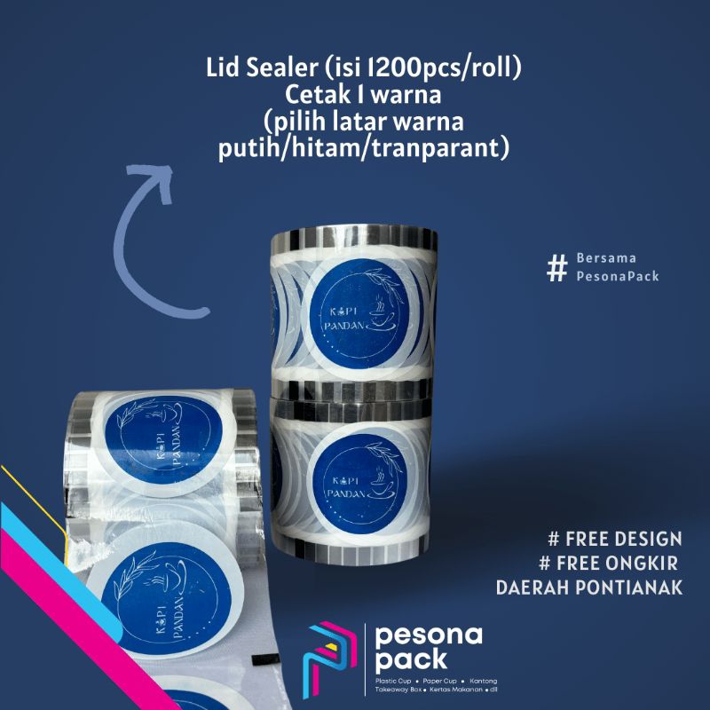 Sablon Lid Sealer / Sealer Cup PP