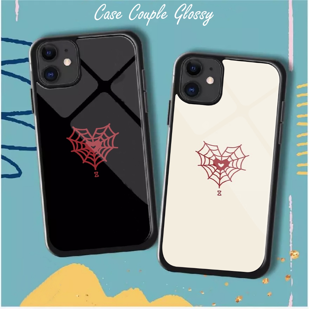 Hard Case 2D Glossy Couple LOVE SPIDERMAN & SPIDERWOMEN Cocok Untuk All Type hp...
