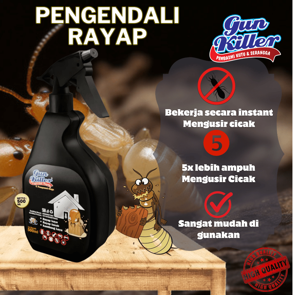 Gun Killer cairan anti rayap pembasmi rayap racun semprot super ampuh  500ml