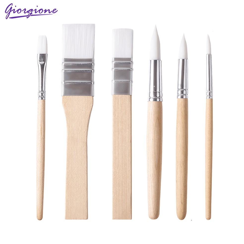 

KODE P87N Giorgione Watercolor Brush Set Kuas Lukis 6pcsset GM6