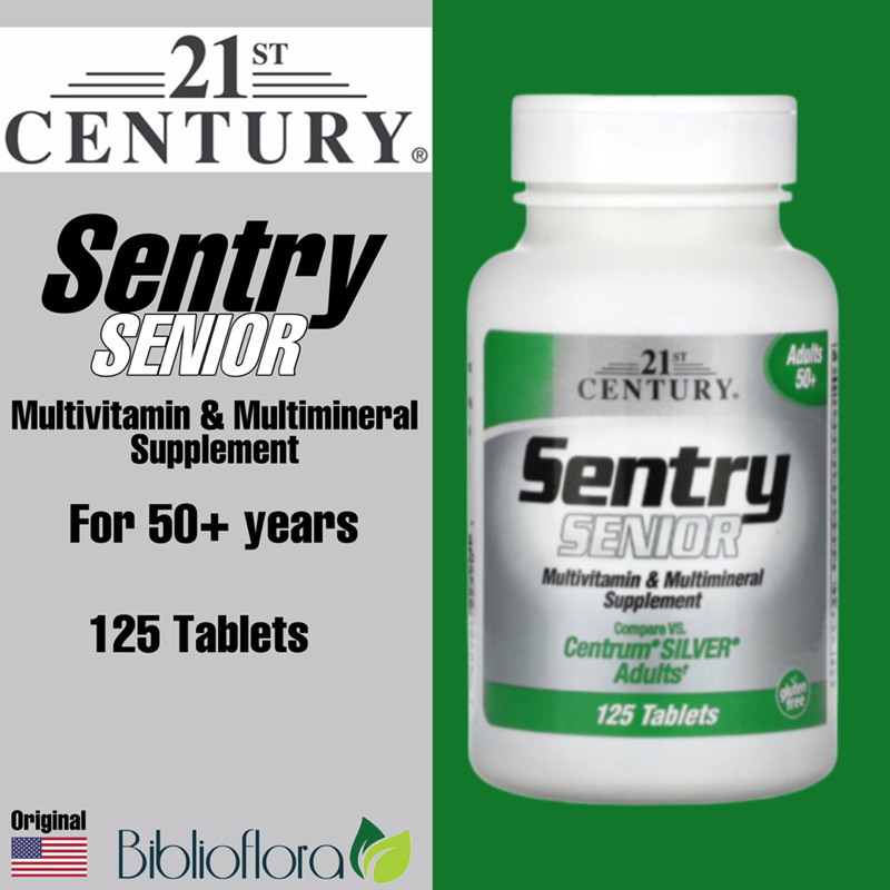 21st Century Sentry Senior 50 Plus Multivitamin Minerals 125 Tablets