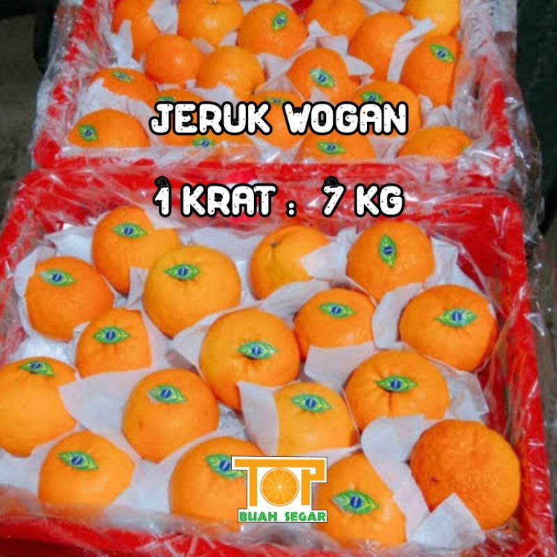 

Buah jeruk wogan 1krat 7Kg fresh manis segar