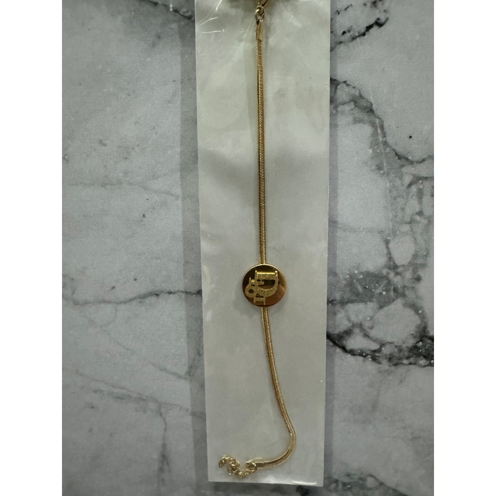 Gelang Rantai Besar Wanita Elegan dan Kasual Motif Dior Titanium Anti Karat - 0300010