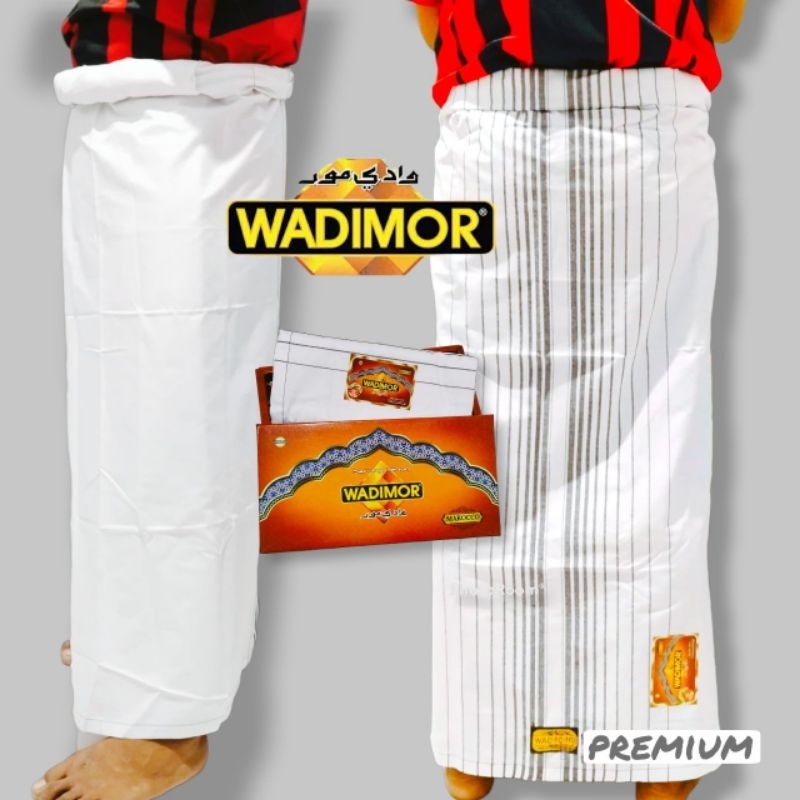 WADIMOR | SARUNG PRIA DEWASA | SARUNG WADIMOR POLOS PUTIH | SARUNG PRIA WADIMOR POLOS ORIGINAL