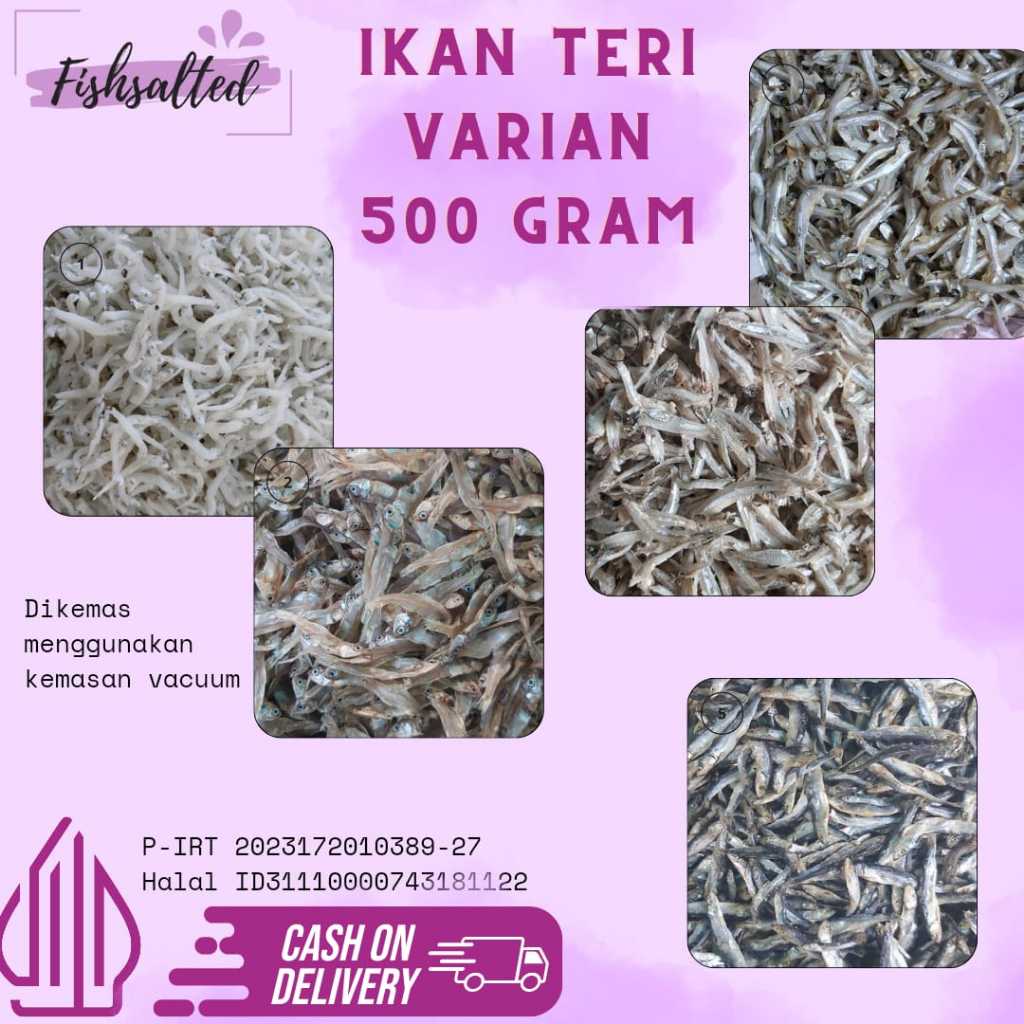 

ANEKA IKAN TERI KEMASAN 500GR BISA COD / TERI MEDAN / TERINASI / TERI TOGE / TERI BUNTIO / TERI JENGKY / TERI TAWAR / TERI GUNTING / TERI HITAM / TERI KACANG / TERI JENGKY BELAH / TERI JENGKY BULAT / IKAN ASIN MURAH