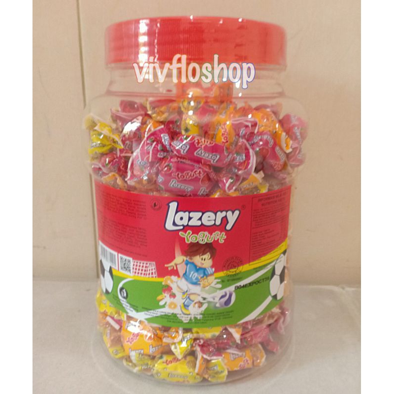 

Permen Lazery Yogurt (Sejenis Permen Sugus) Kemasan Toples isi 200 pcs