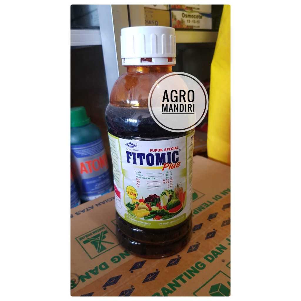 Fitomic Plus 1 Liter Pupuk Mikro Lengkap Kalsium Boron NPK