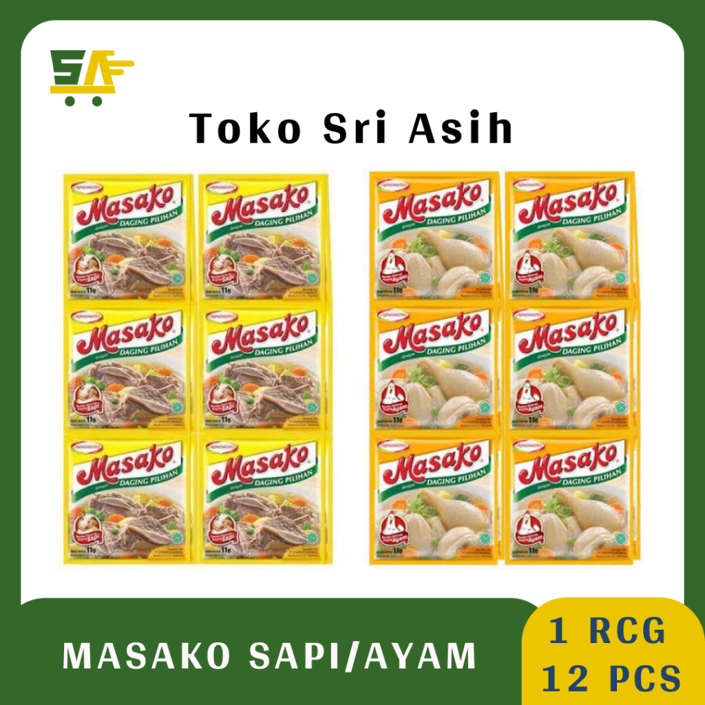 

Masako Sapi/Ayam Renceng 8,5gr ( 1 Renceng Isi 12 Pcs ) - Penyedap Rasa - Bumbu Sapi - Bumbu Ayam